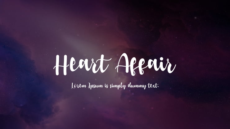 Heart Affair Font