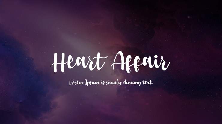 Heart Affair Font