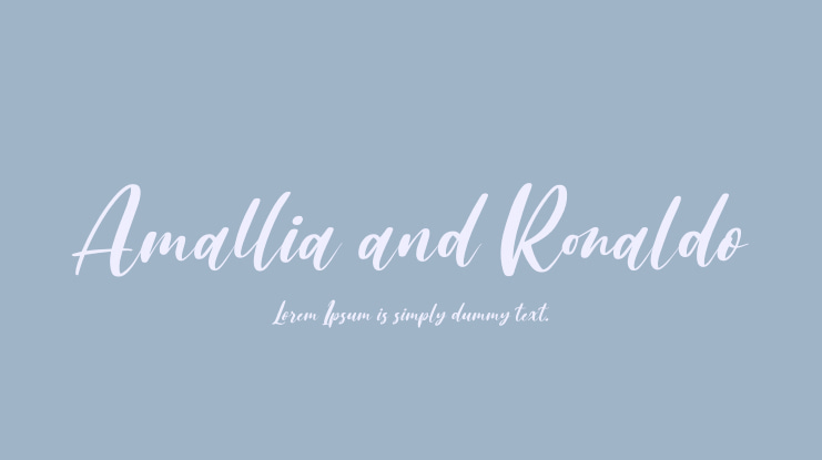 Amallia and Ronaldo Font