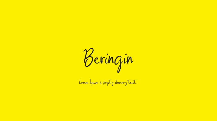 Beringin Font