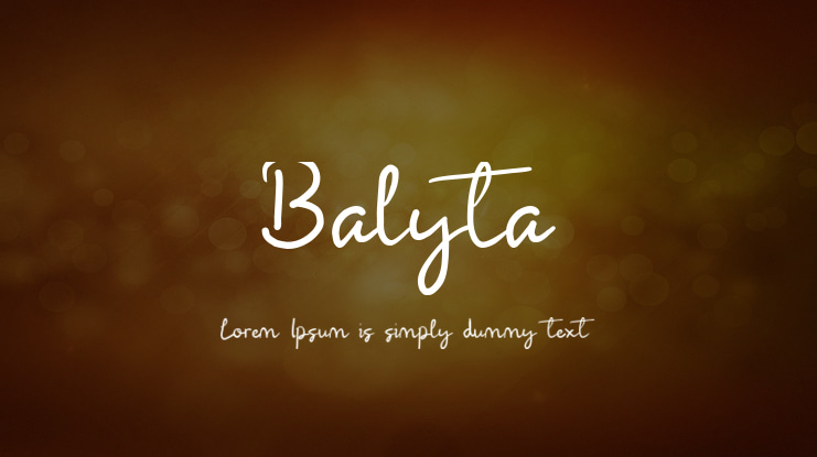 Balyta Font Family