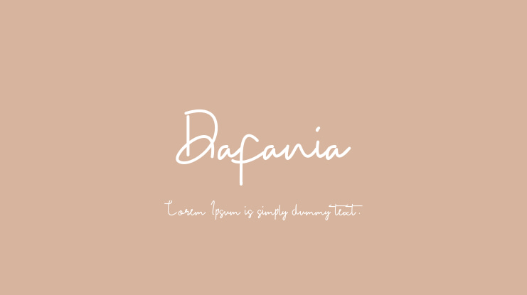 Dafania Font