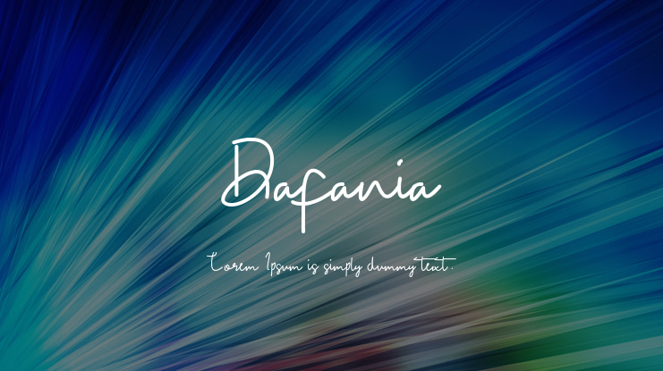 Dafania Font