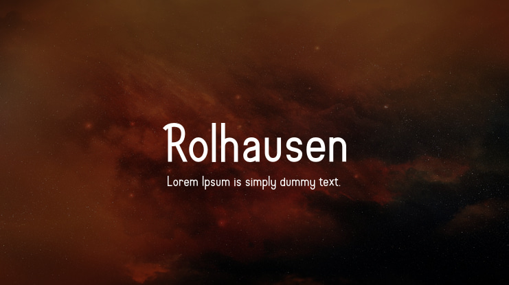 Rolhausen Font Family