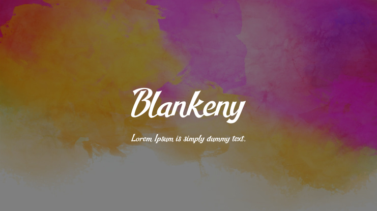Blankeny Font