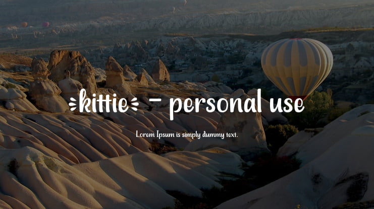 kittie - personal use Font
