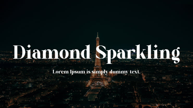 Diamond Sparkling Font