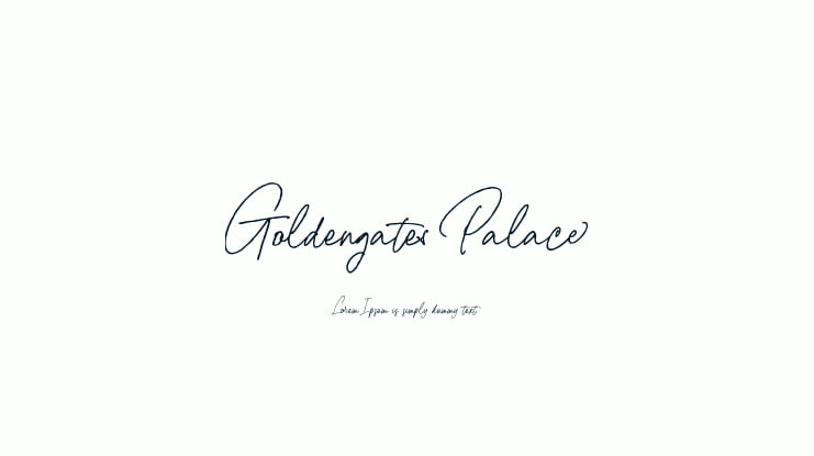 Goldengates Palace Font
