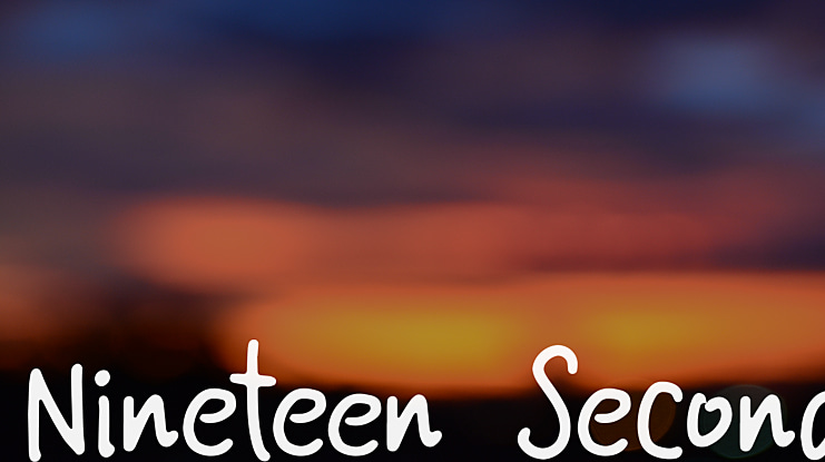 Nineteen Second Font