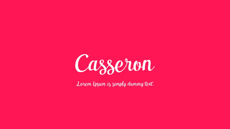 Casseron Font