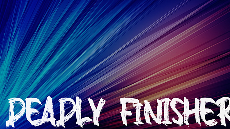 DEADLY FINISHER Font