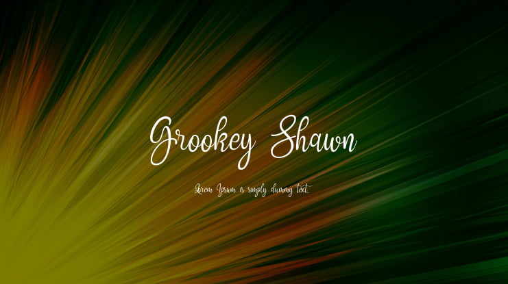 Grookey Shawn Font
