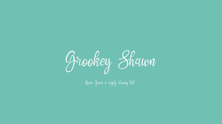 Grookey Shawn Font