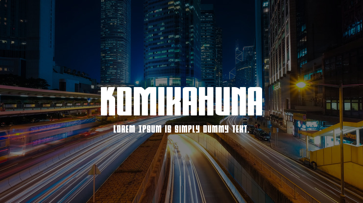 KomikaHuna Font