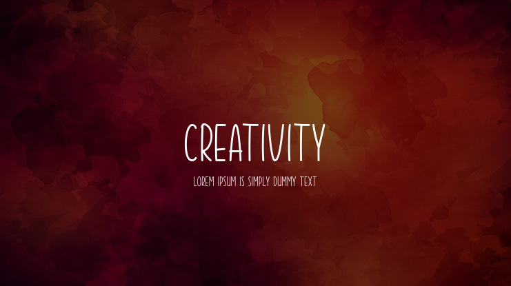 Creativity Font Family