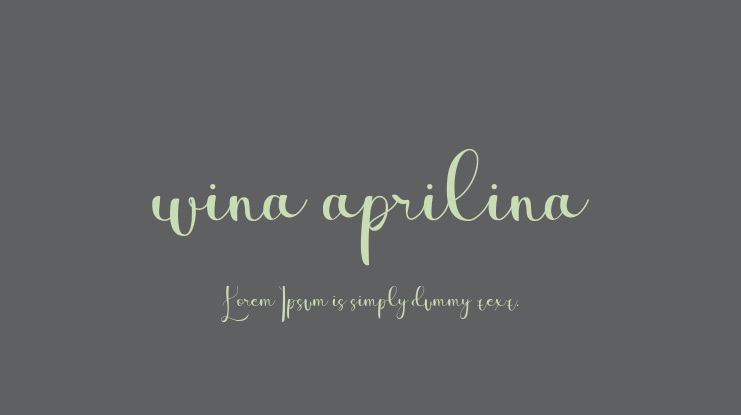 wina aprilina Font