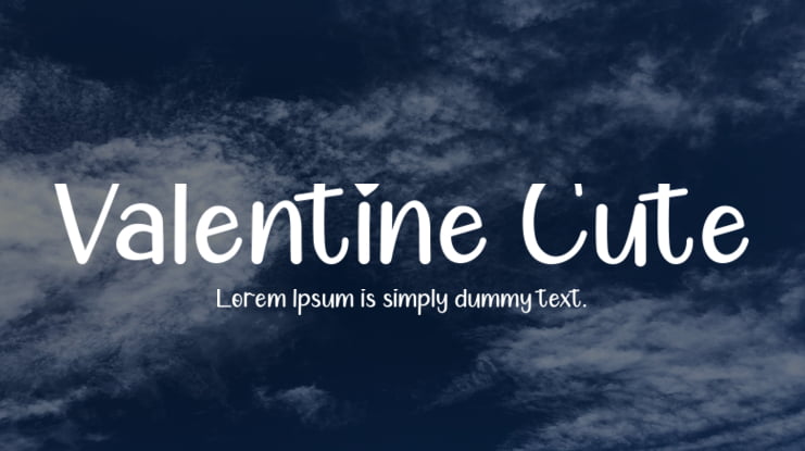 Valentine Cute Font
