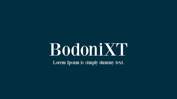 BodoniXT Font