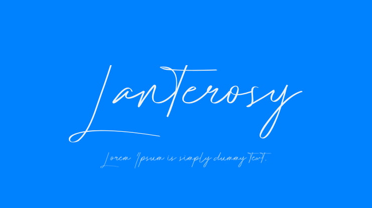 Lanterosy Font Family