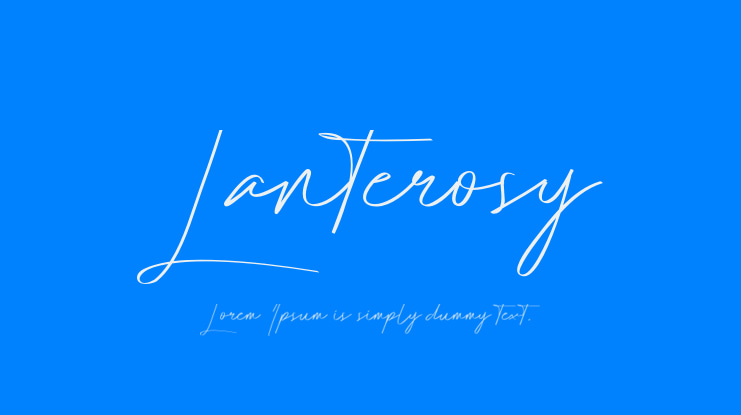 Lanterosy Font Family