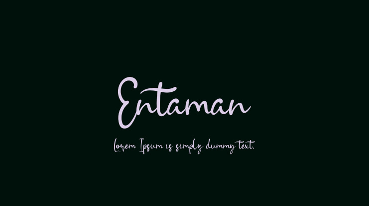 Entaman Font