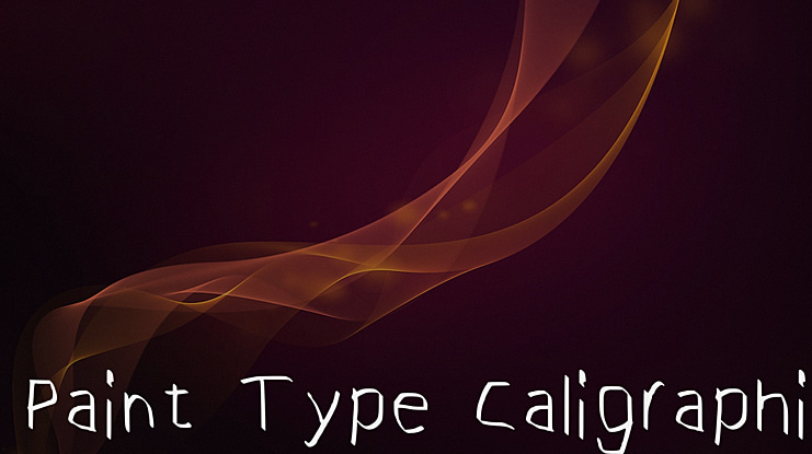 Paint Type Caligraphic Font