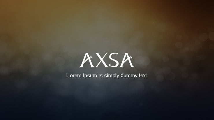 AXSA Font