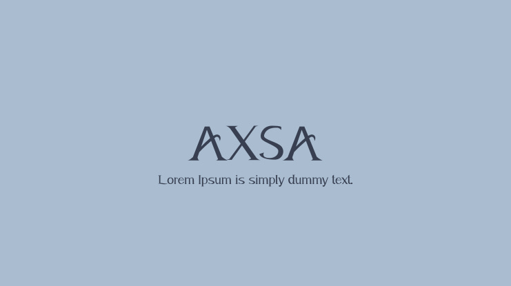 AXSA Font