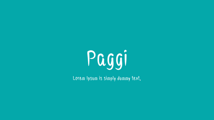 Paggi Font
