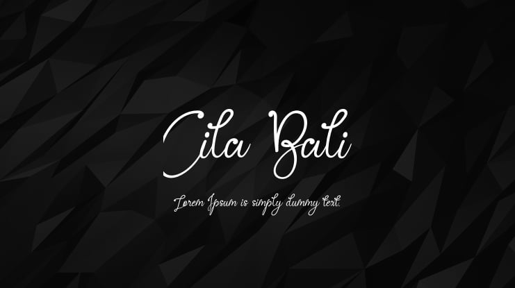 Cila Bali Font