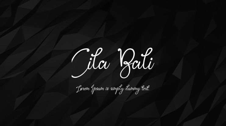 Cila Bali Font
