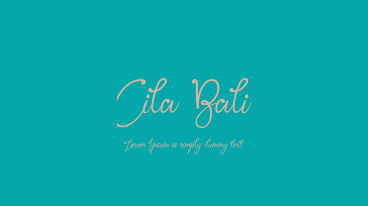 Cila Bali Font
