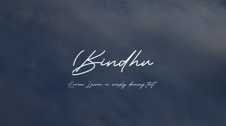 Bindhu Font