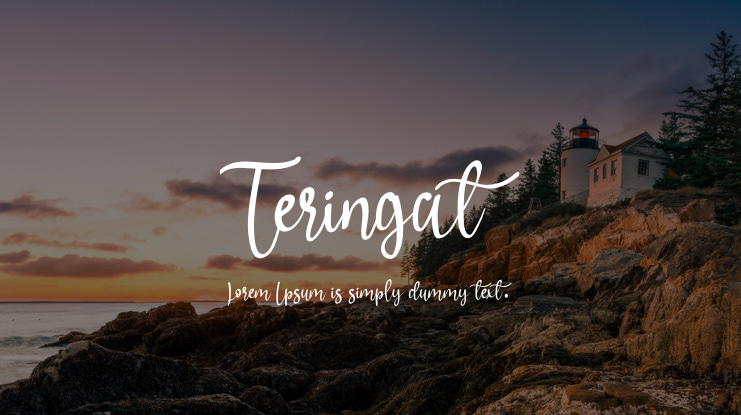 Teringat Font