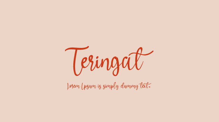 Teringat Font