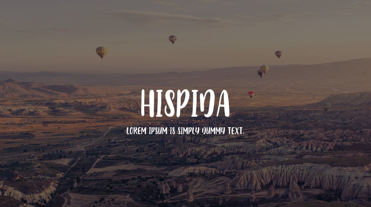 Hispida Font