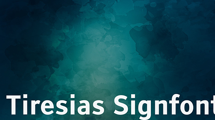 Tiresias Signfont Font Family