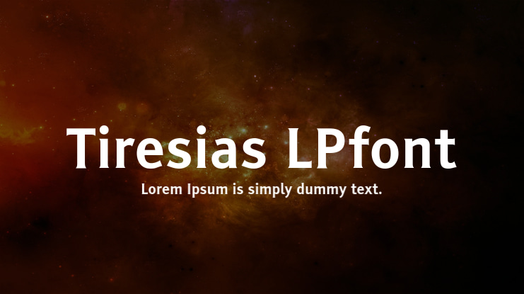 Tiresias LPfont Font Family