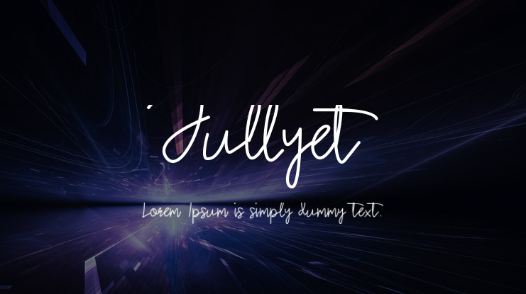 Jullyet Font
