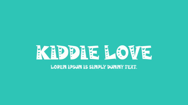 Kiddie Love Font