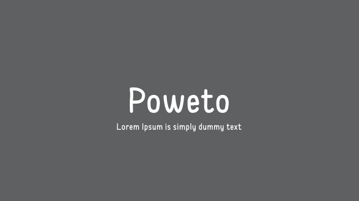 Poweto Font