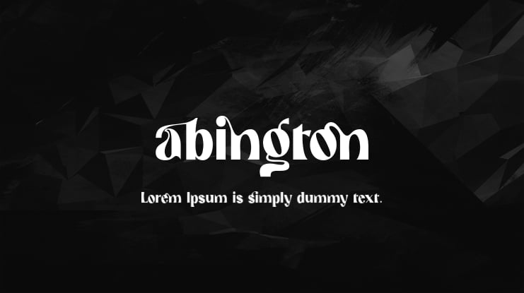 abington Font Family