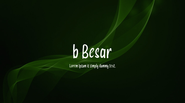 b Besar Font