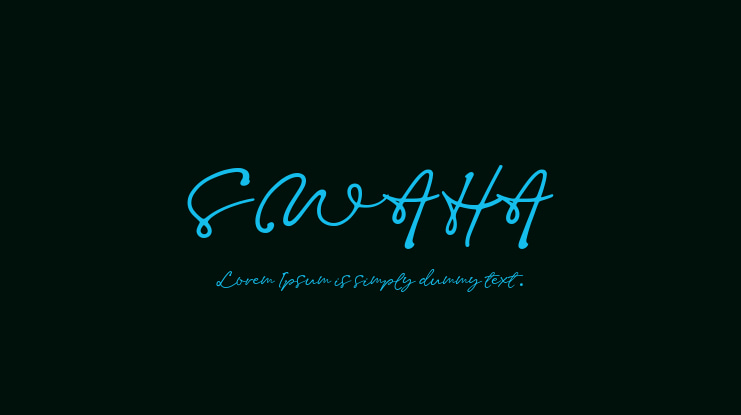 SWAHA Font