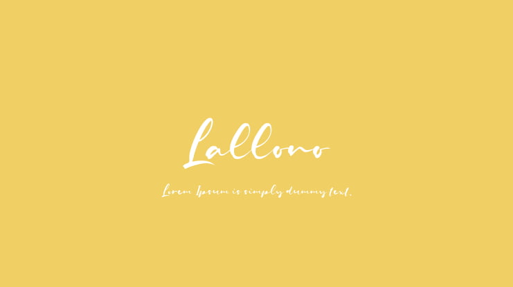 Lallono Font