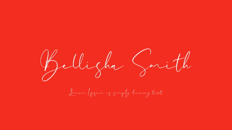 Bellisha Smith Font
