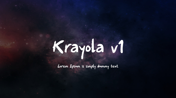 Krayola v1 Font