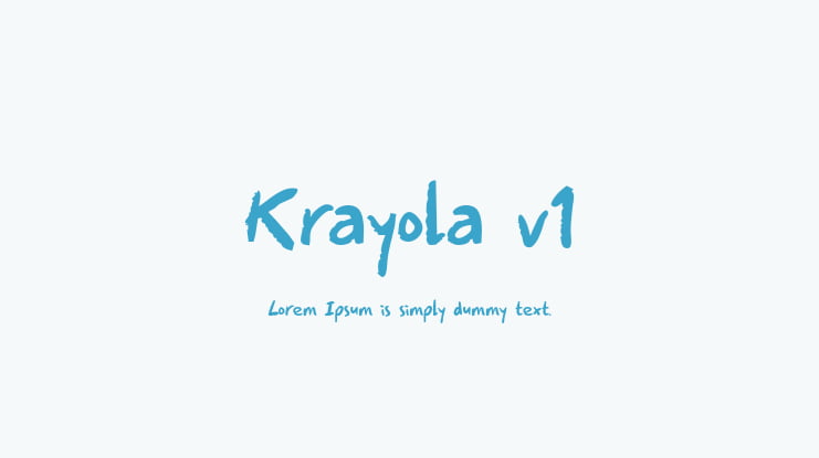 Krayola v1 Font
