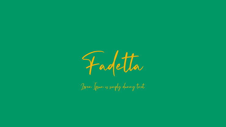 Fadetta Font