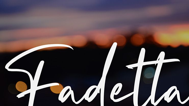 Fadetta Font